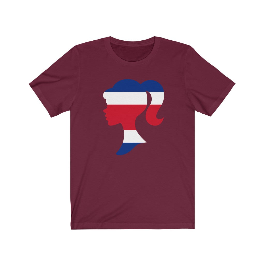 Costa Rica Girl Flag Premium Tee - Unisex