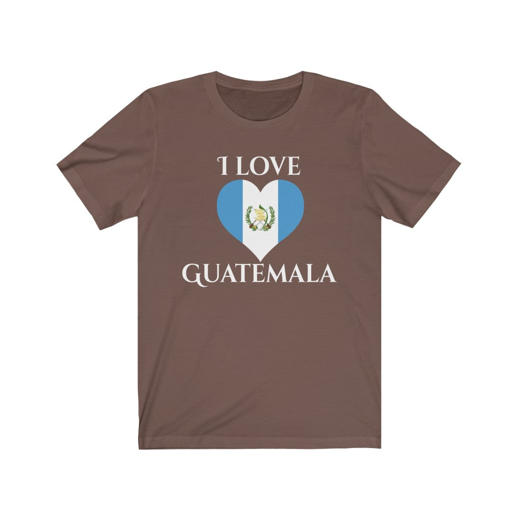 Guatemala Heart Flag Premium Tee 2 - Unisex