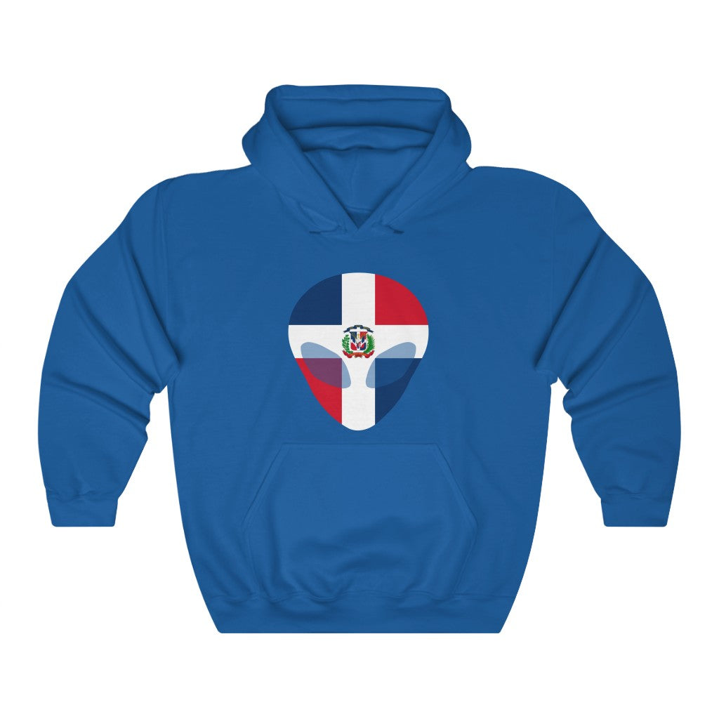 Dominican Republic Alien Flag Hoodie Sweatshirt - Unisex