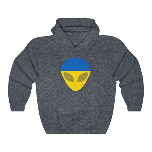 Ukraine Alien Flag Hoodie Sweatshirt - Unisex