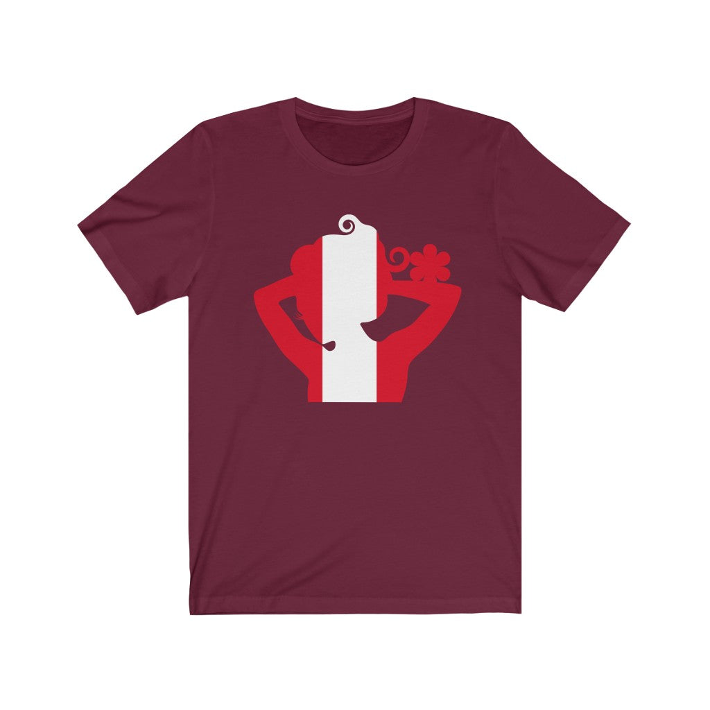 Peru Lady Flag Premium Tee - Unisex