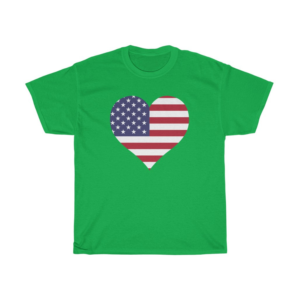 United States of America Heart Flag Standard Tee - Unisex