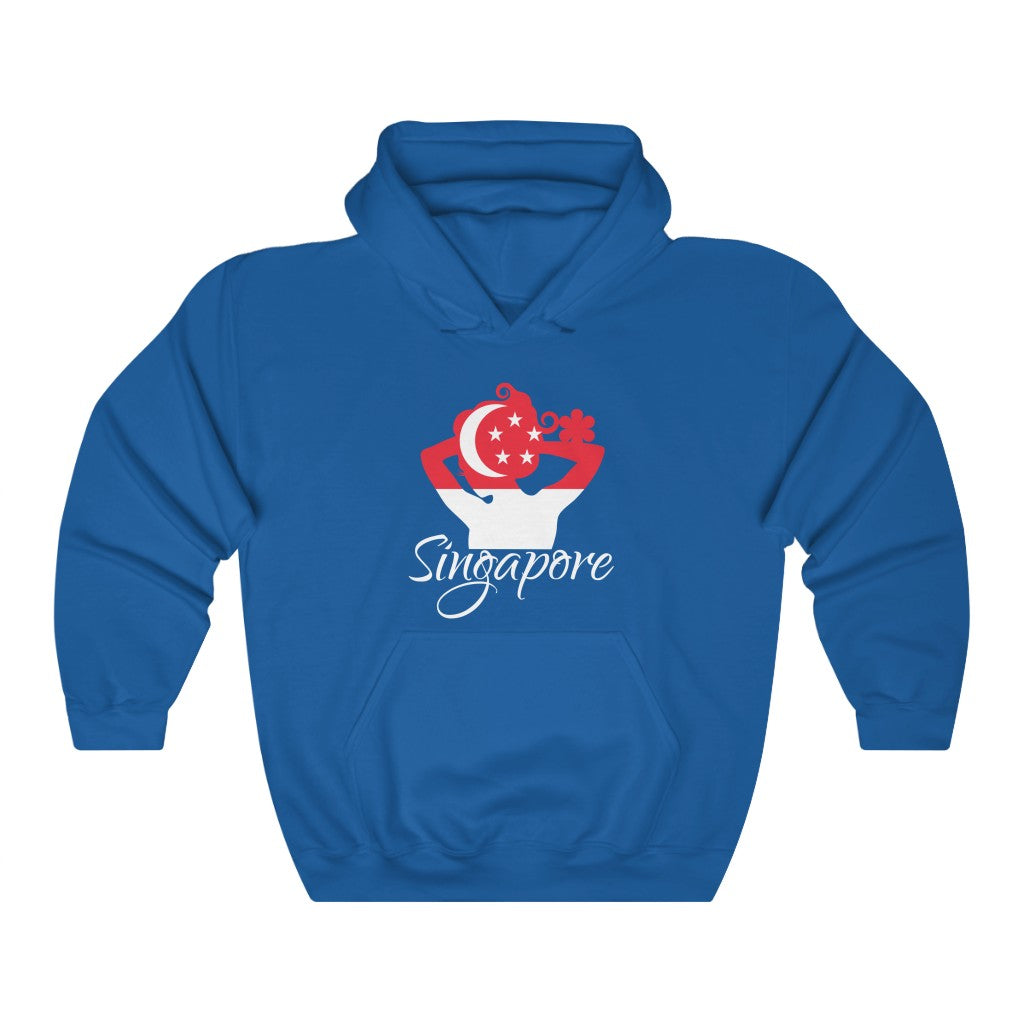 Singapore Lady Flag Hoodie Sweatshirt 2 - Unisex