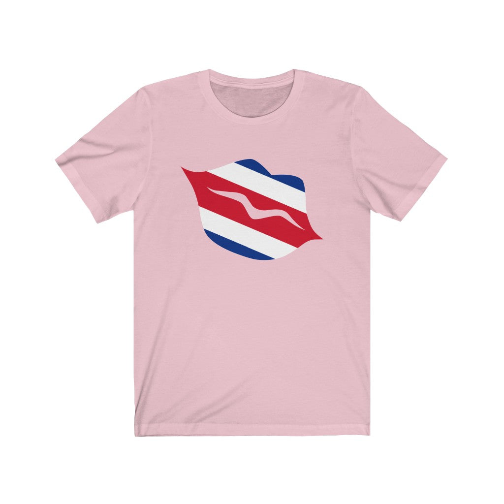 Costa Rica Lips Flag Premium Tee - Unisex