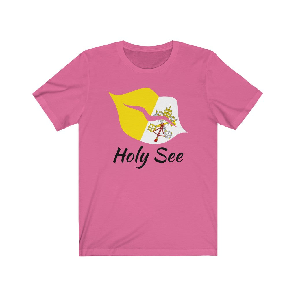 Holy See Lips Flag Premium Tee 1 - Unisex