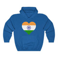 India Heart Flag Hoodie Sweatshirt - Unisex