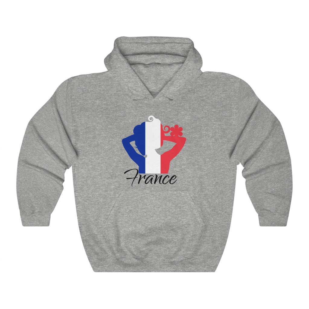 France Lady Flag Hoodie Sweatshirt 1 - Unisex