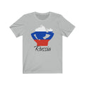 Russia Lady Flag Premium Tee 1 - Unisex