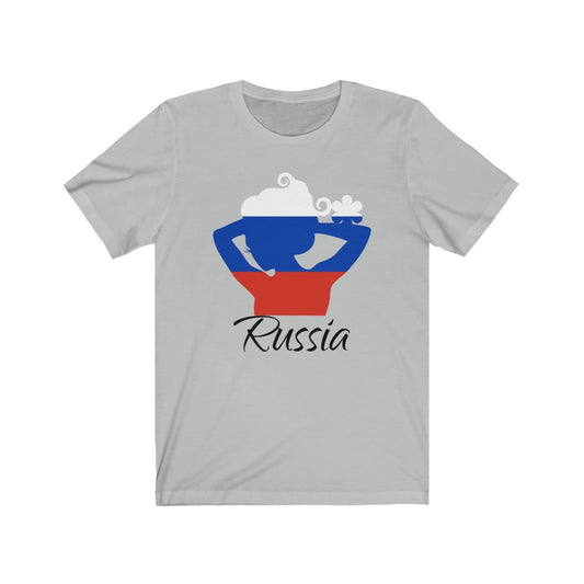 Russia Lady Flag Premium Tee 1 - Unisex