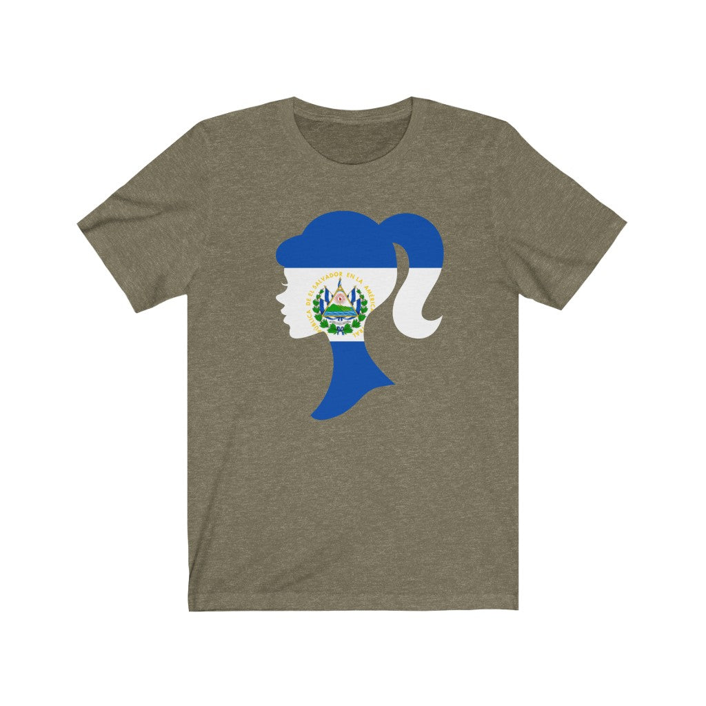 El Salvador Girl Flag Premium Tee - Unisex