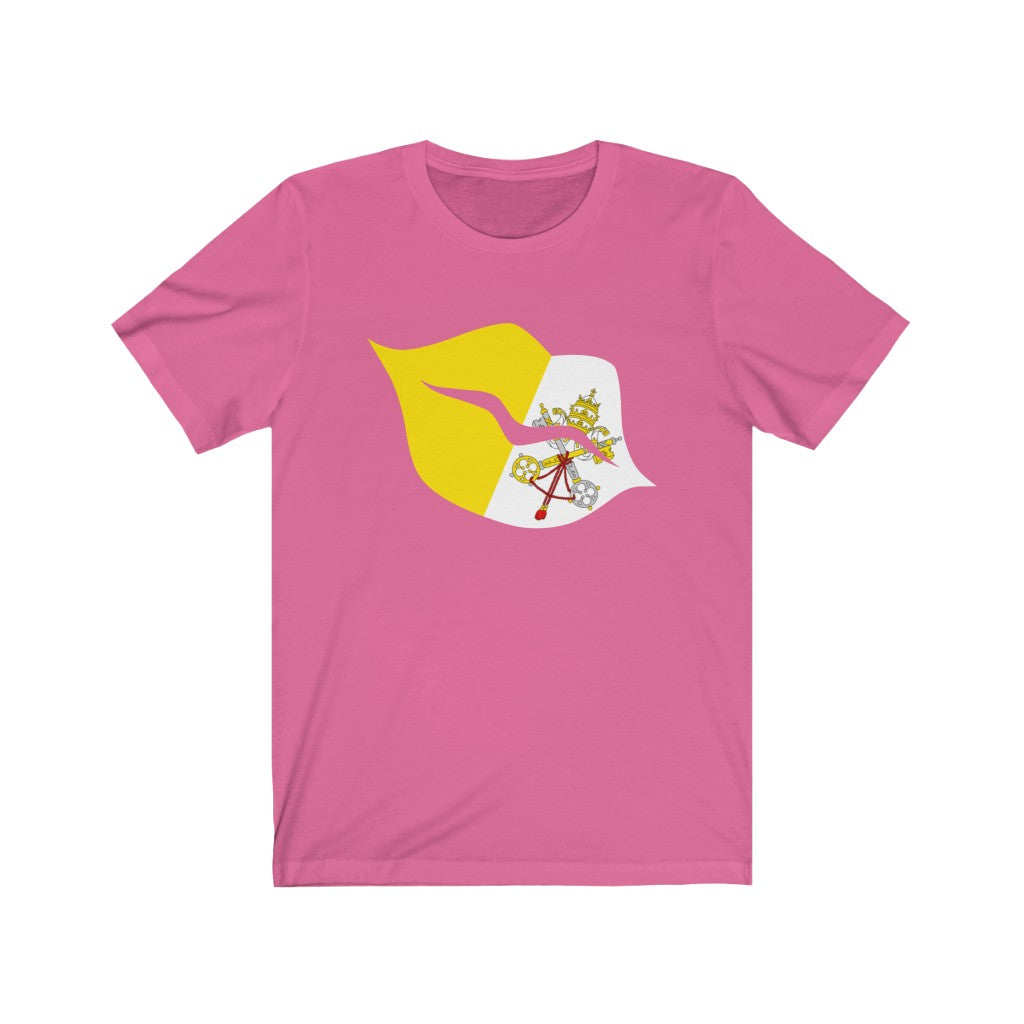 Holy See Lips Flag Premium Tee - Unisex