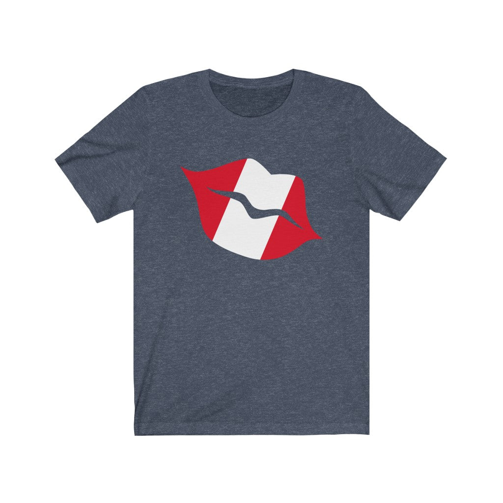 Peru Lips Flag Premium Tee - Unisex