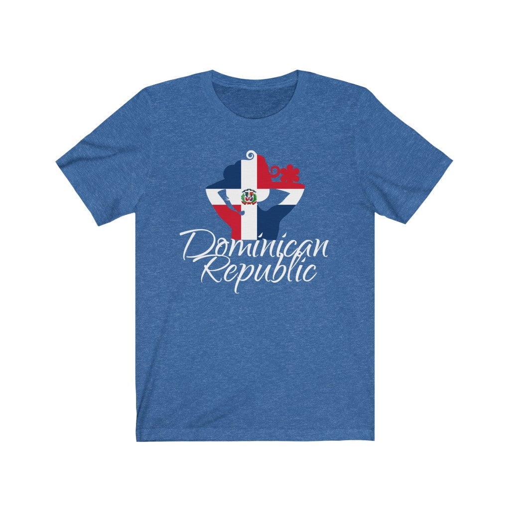 Dominican Republic Lady Flag Premium Tee 4 - Unisex