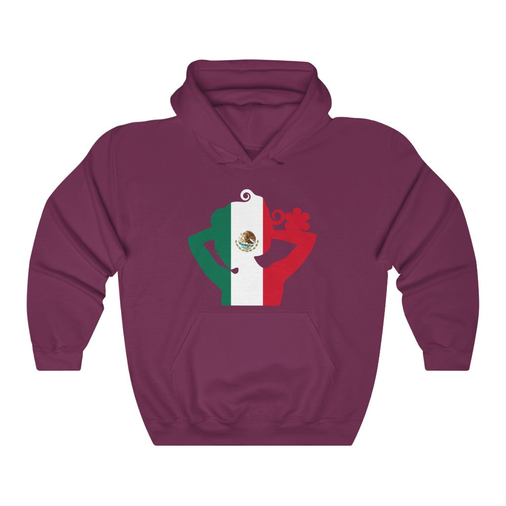 Mexico Lady Flag Hoodie Sweatshirt - Unisex