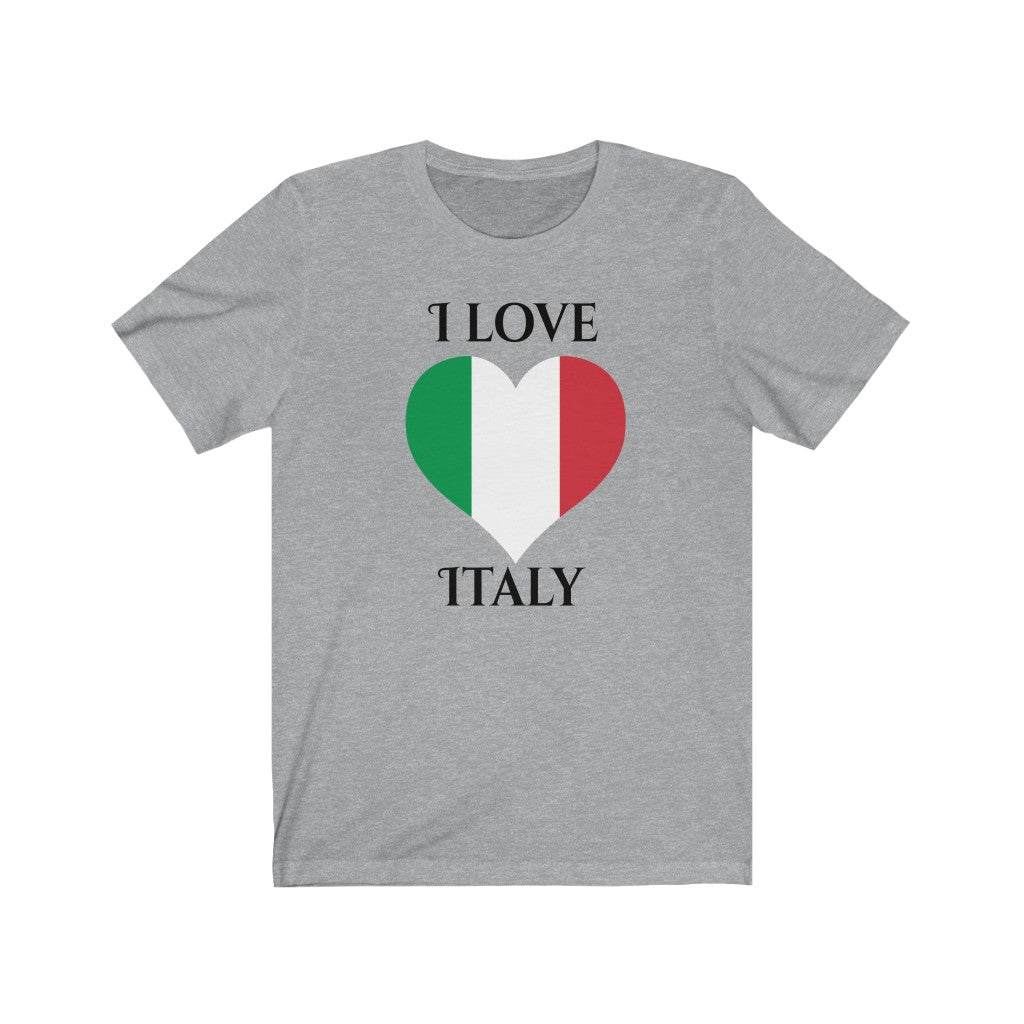 Italy Heart Flag Premium Tee 1 - Unisex