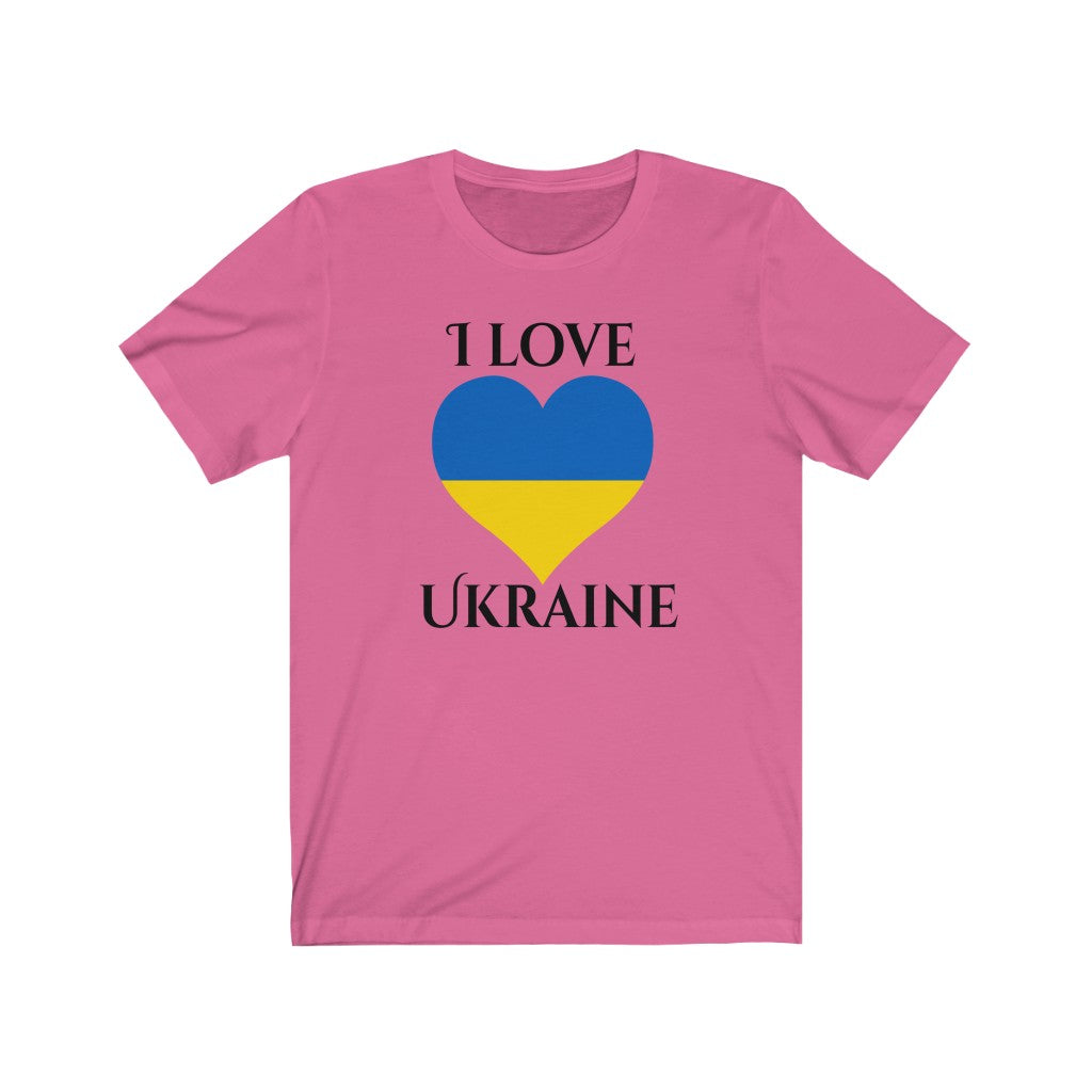 Ukraine Heart Flag Premium Tee 1 - Unisex