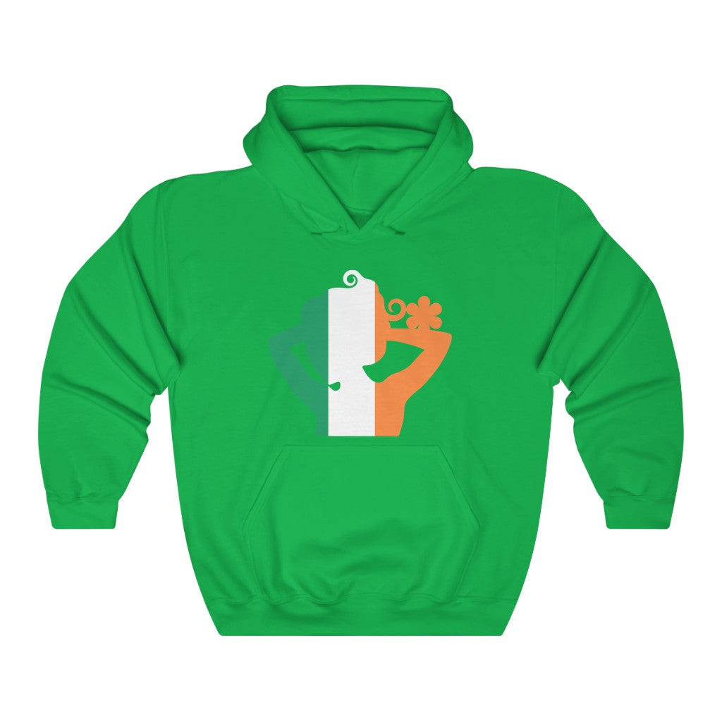 Ireland Lady Flag Hoodie Sweatshirt - Unisex