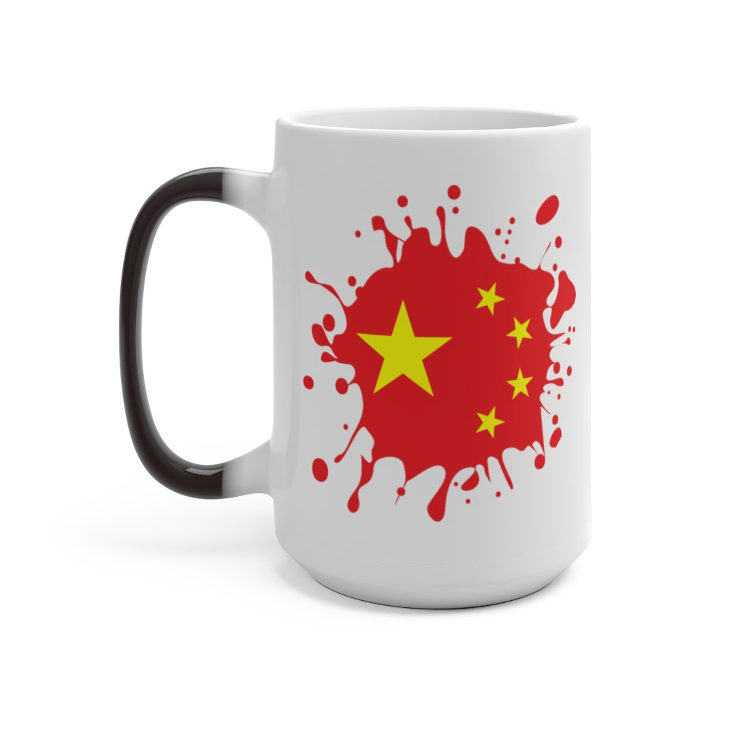 China Splat Color Changing Mug