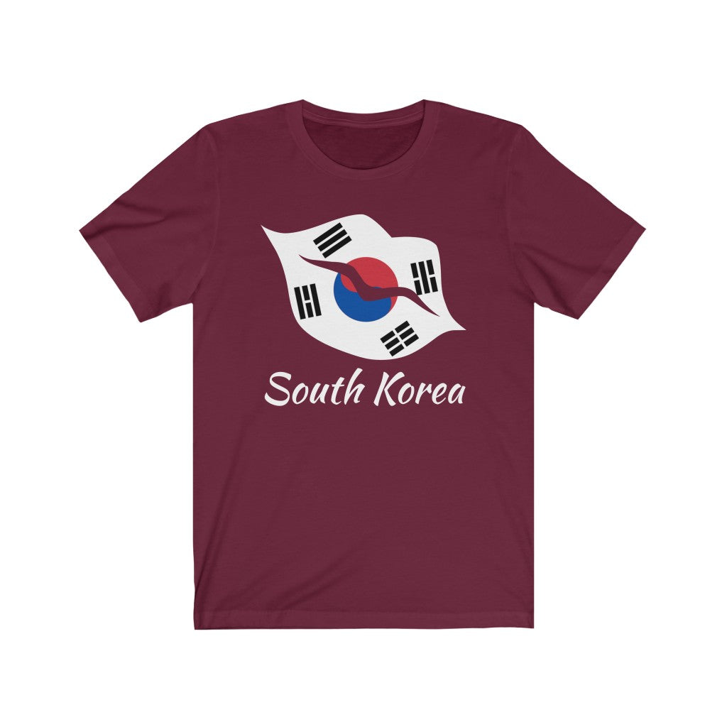 South Korea Lips Flag Premium Tee 2 - Unisex