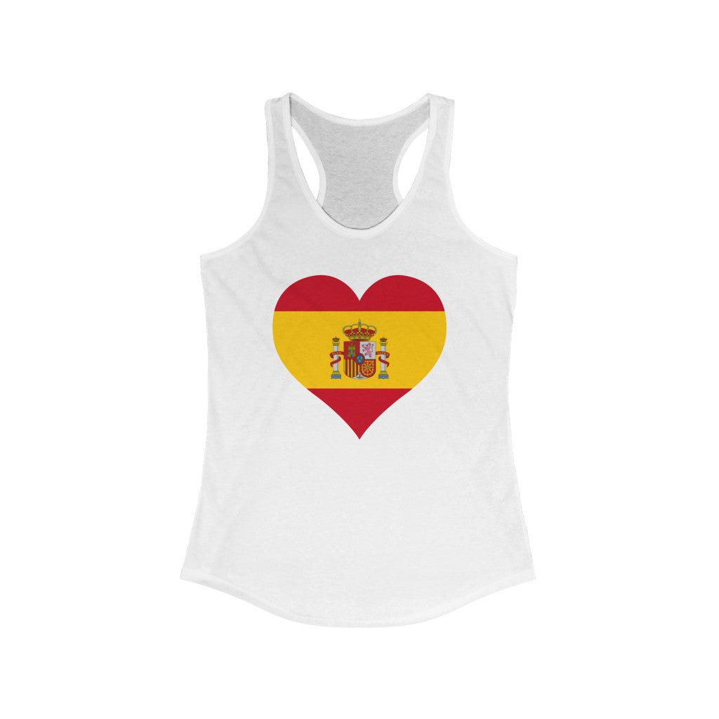 Spain Heart Flag Tank - Women