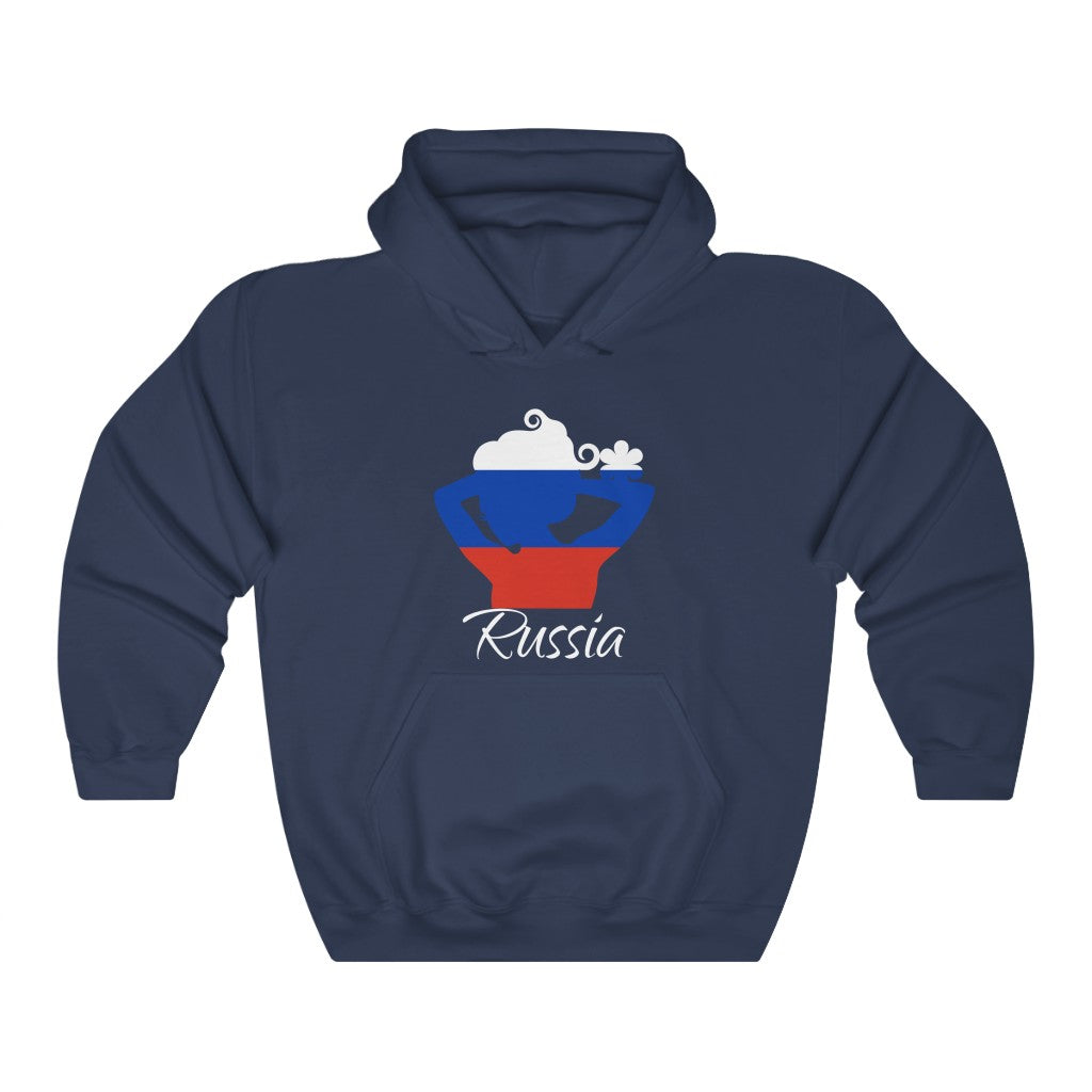 Russia Lady Flag Hoodie Sweatshirt 2 - Unisex