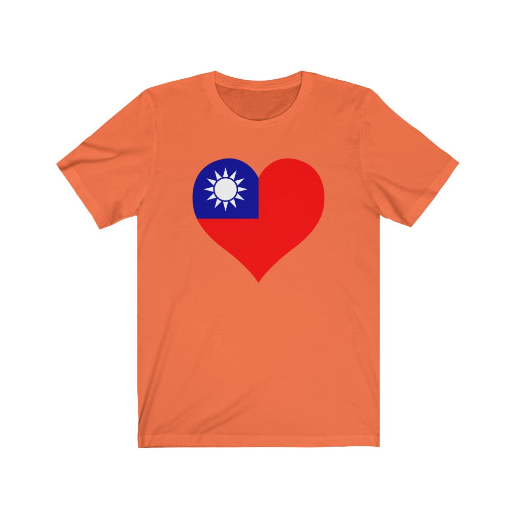 Republic of China - Taiwan Heart Flag Premium Tee - Unisex