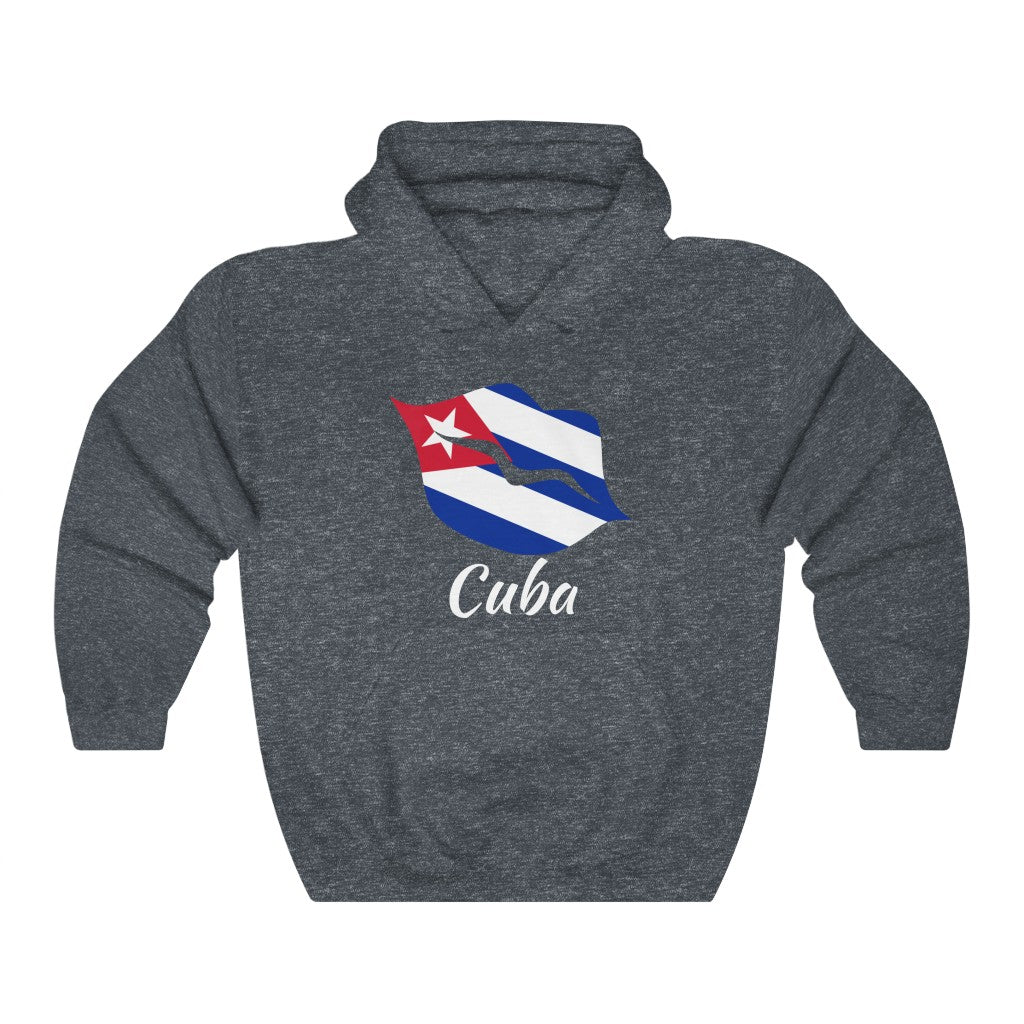 Cuba Lips Flag Hoodie Sweatshirt 2 - Unisex