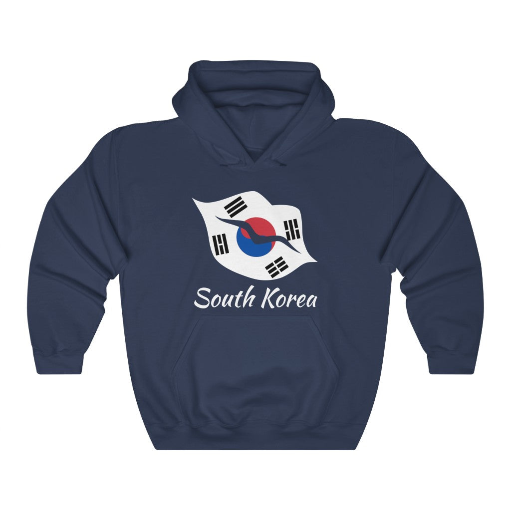 South Korea Lips Flag Hoodie Sweatshirt 2 - Unisex