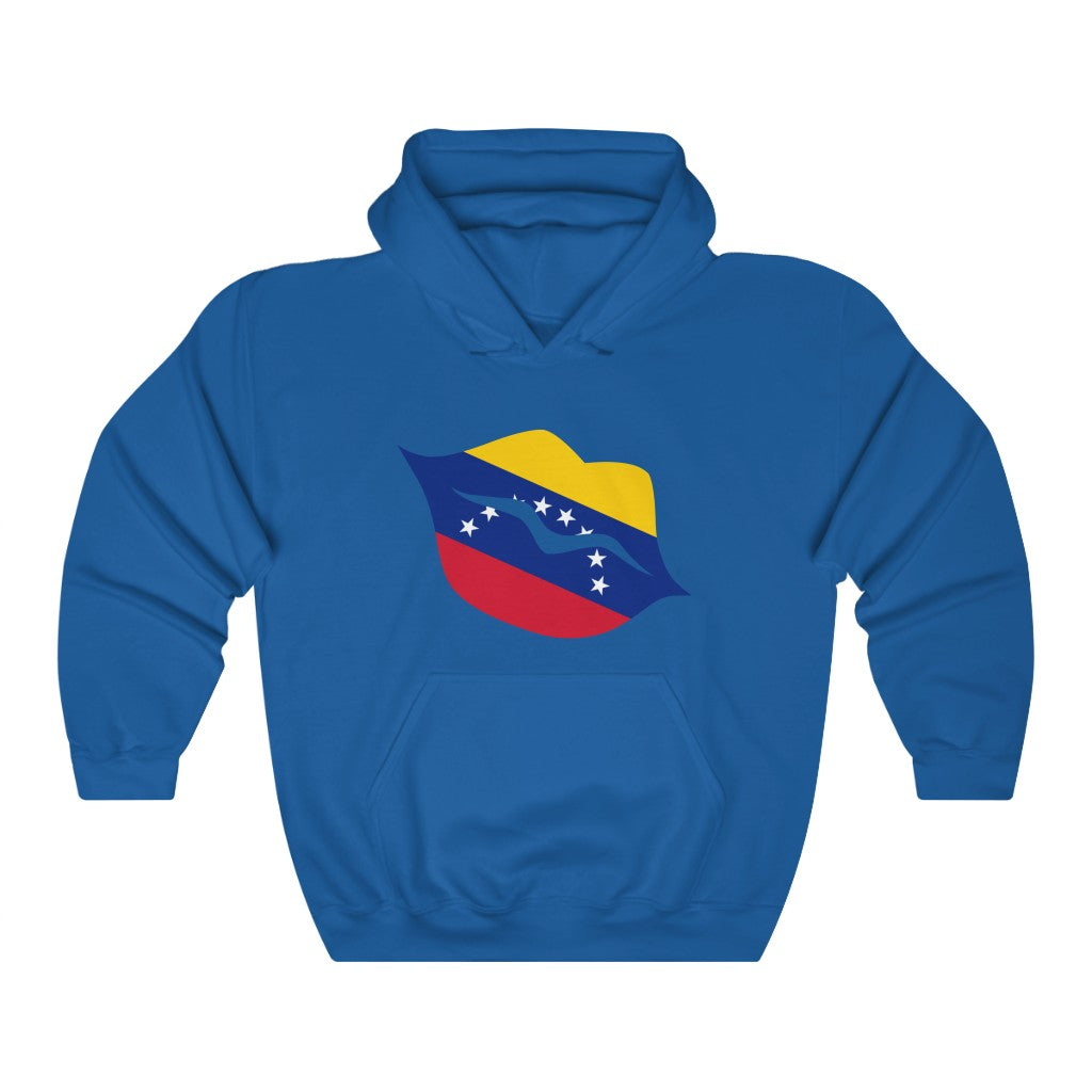 Venezuela Lips Flag Hoodie Sweatshirt - Unisex