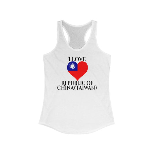 Republic of China - Taiwan Heart Flag Tank 1 - Women