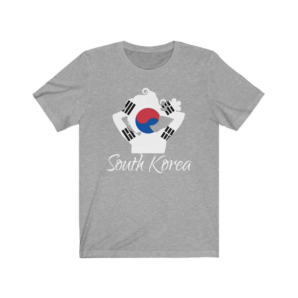 South Korea Lady Flag Premium Tee 2 - Unisex