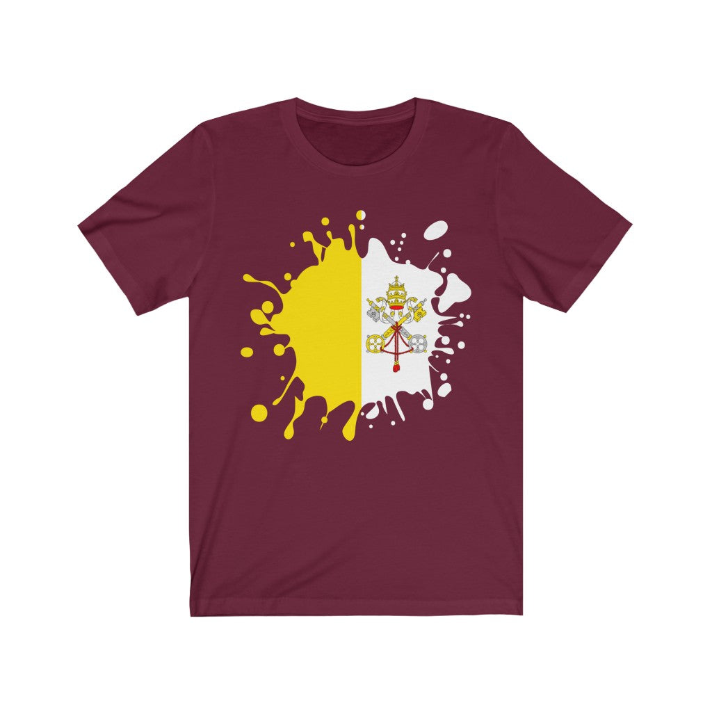 Holy See Splat Flag Premium Tee - Unisex