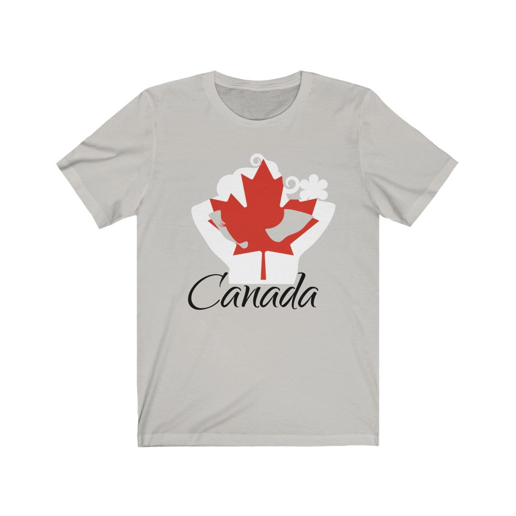 Canada Lady Flag Premium Tee 1 - Unisex