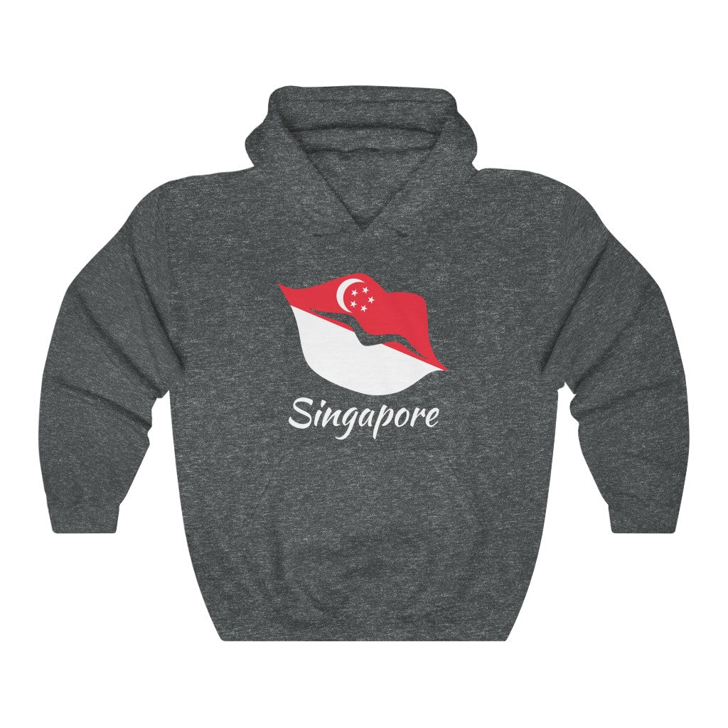 Singapore Lips Flag Hoodie Sweatshirt 2 - Unisex