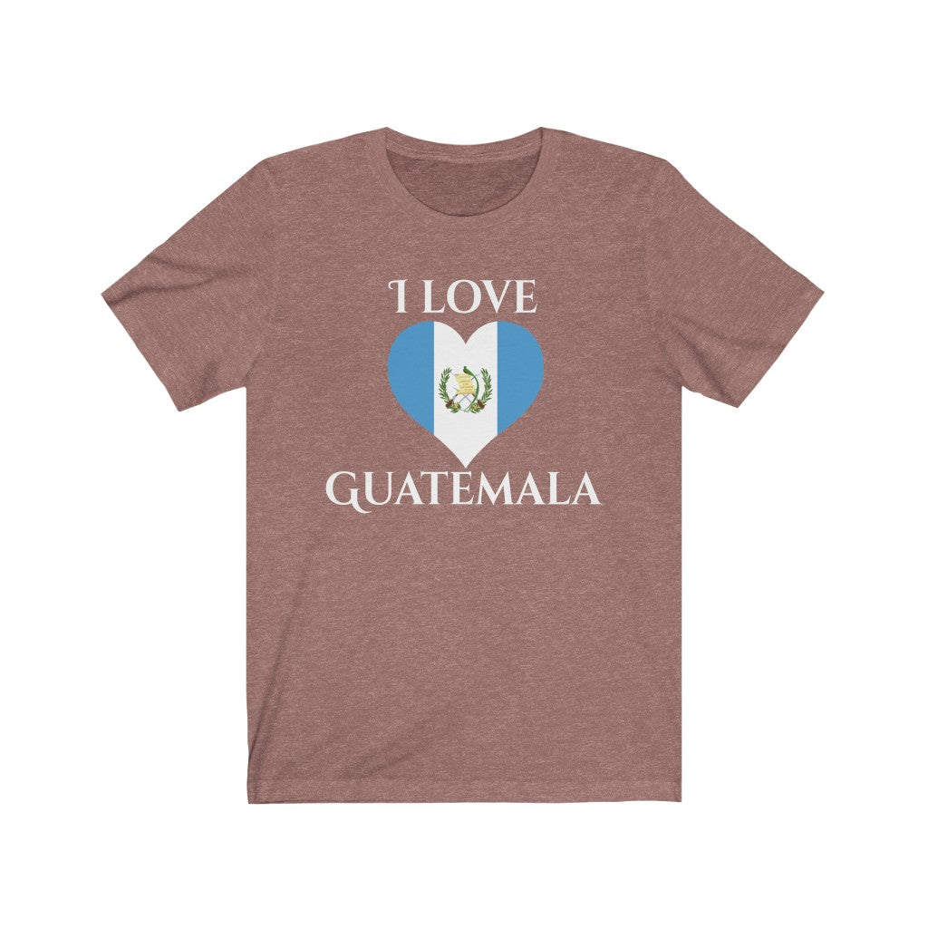 Guatemala Heart Flag Premium Tee 2 - Unisex