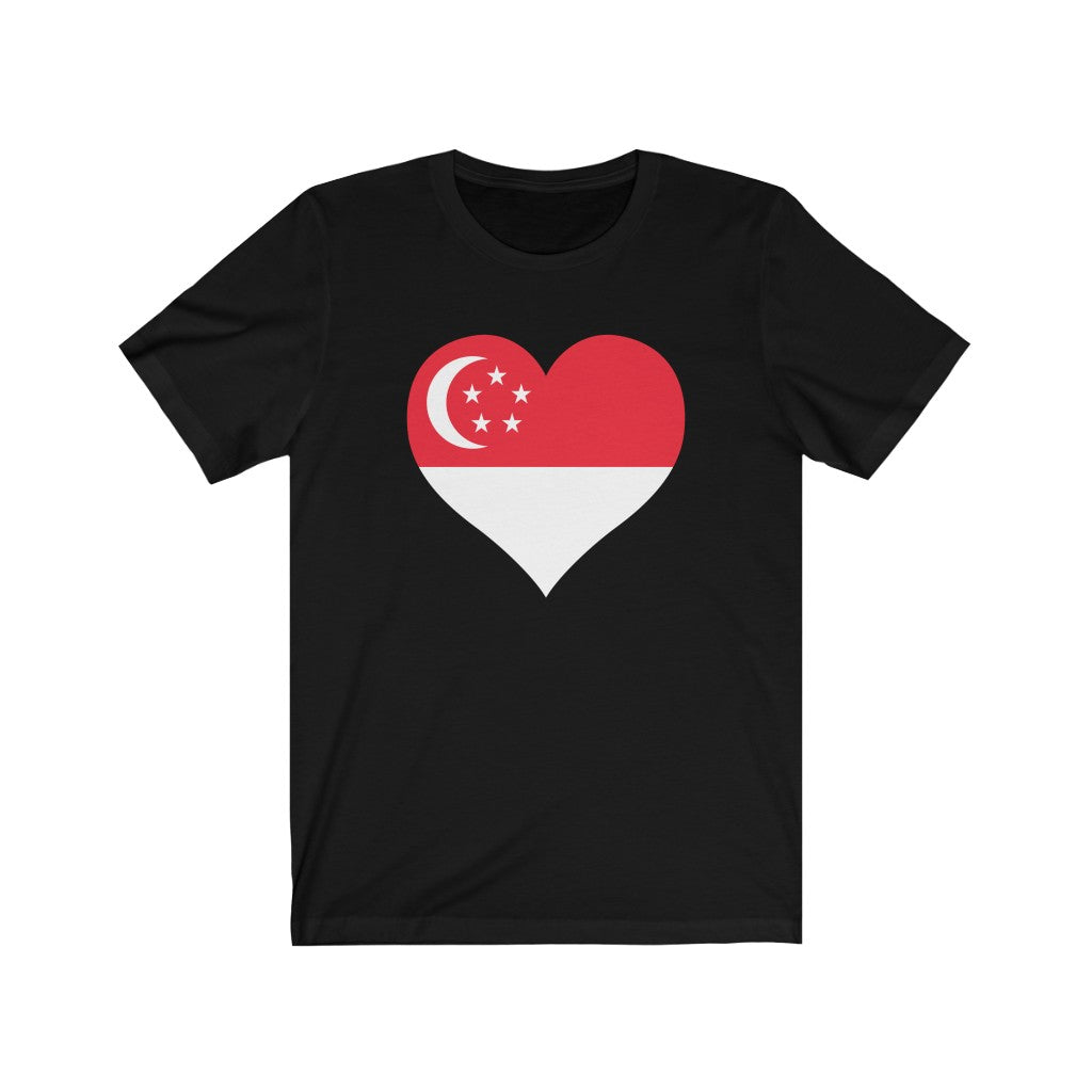 Singapore Heart Flag Premium Tee - Unisex