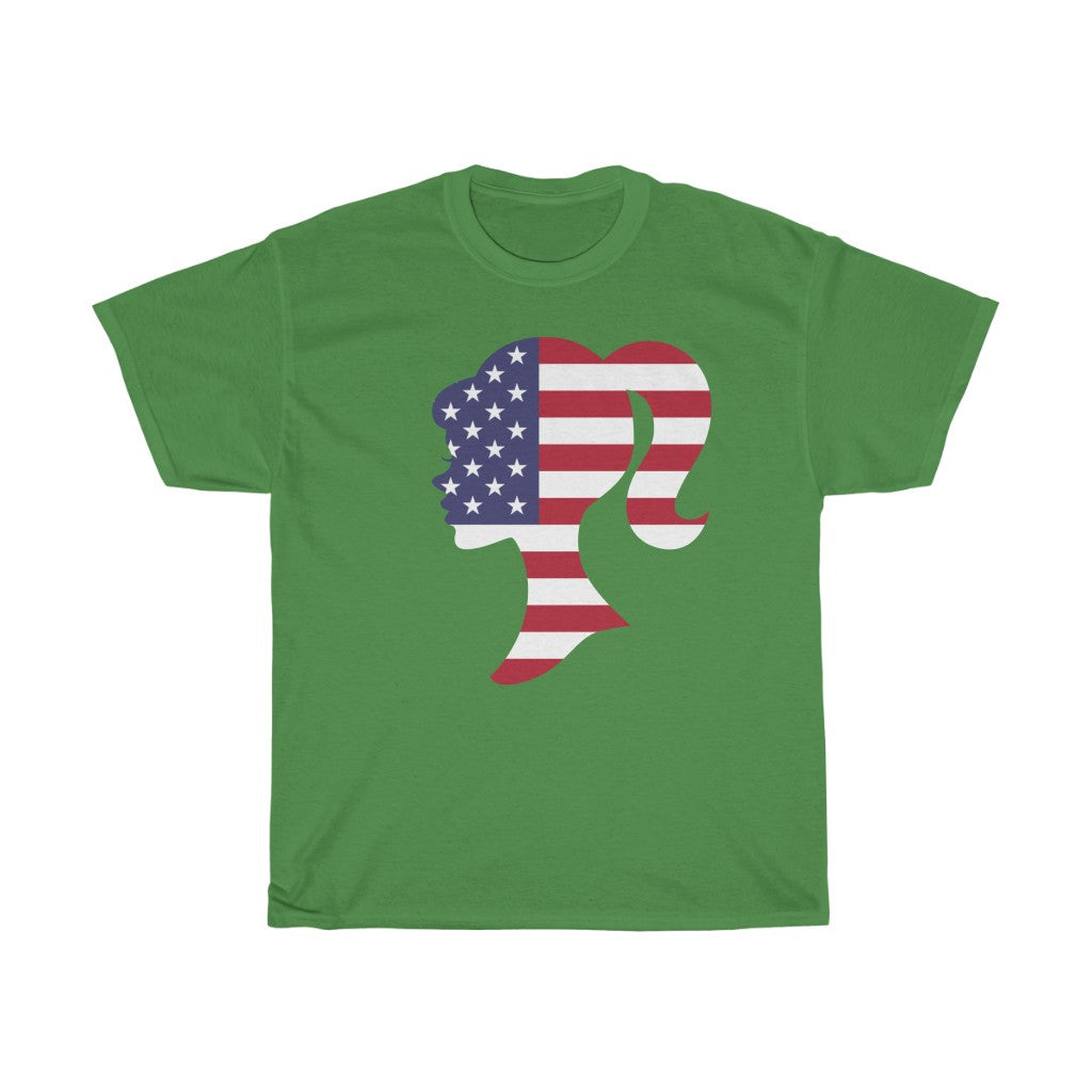 United States of America Girl Flag Standard Tee - Unisex