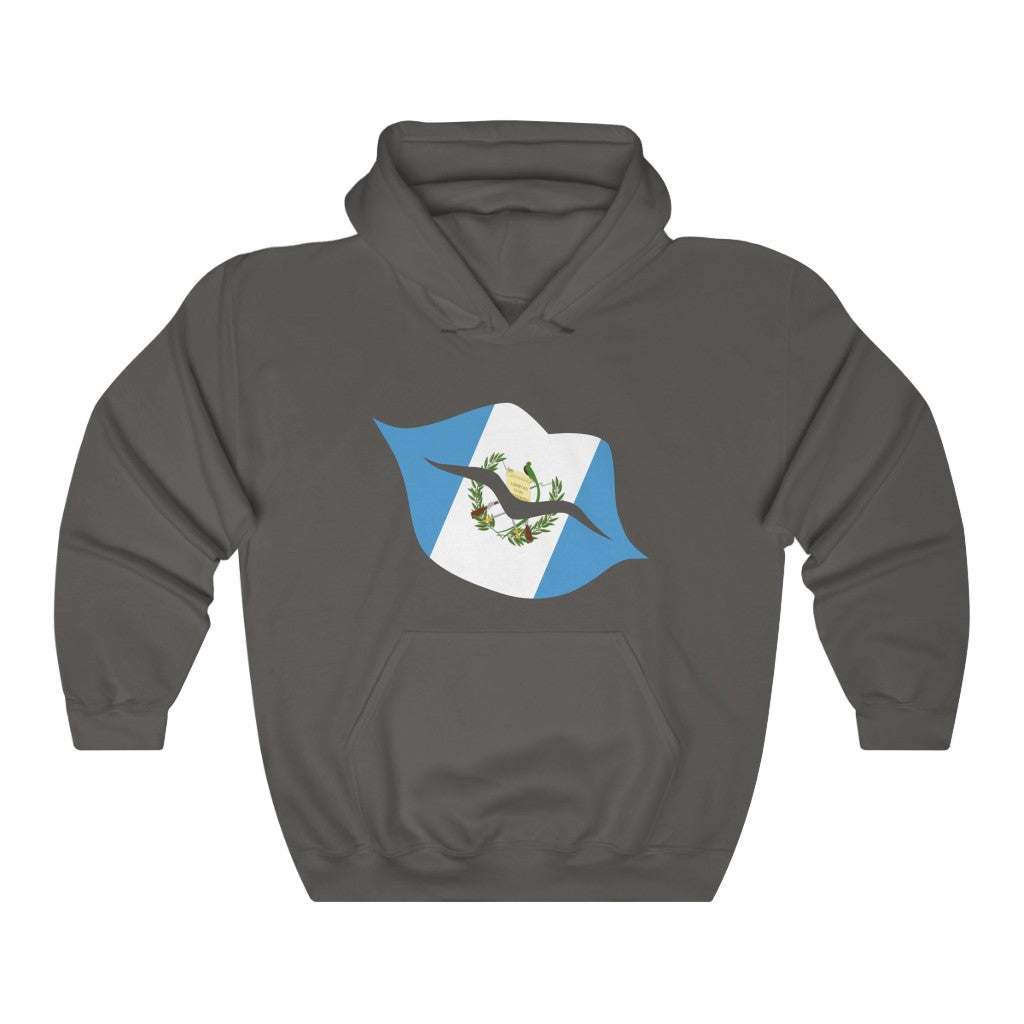Guatemala Lips Flag Hoodie Sweatshirt - Unisex