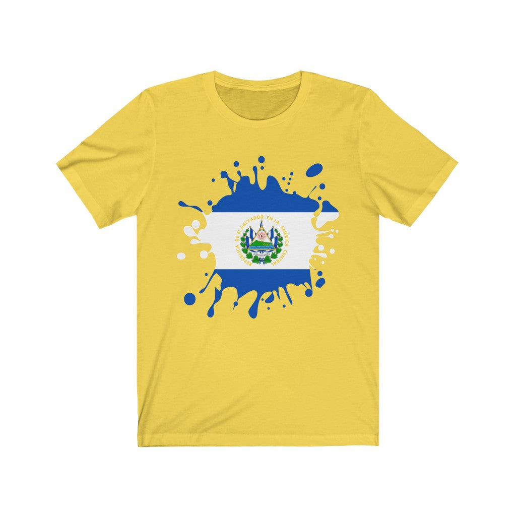 El Salvador Splat Flag Premium Tee - Unisex