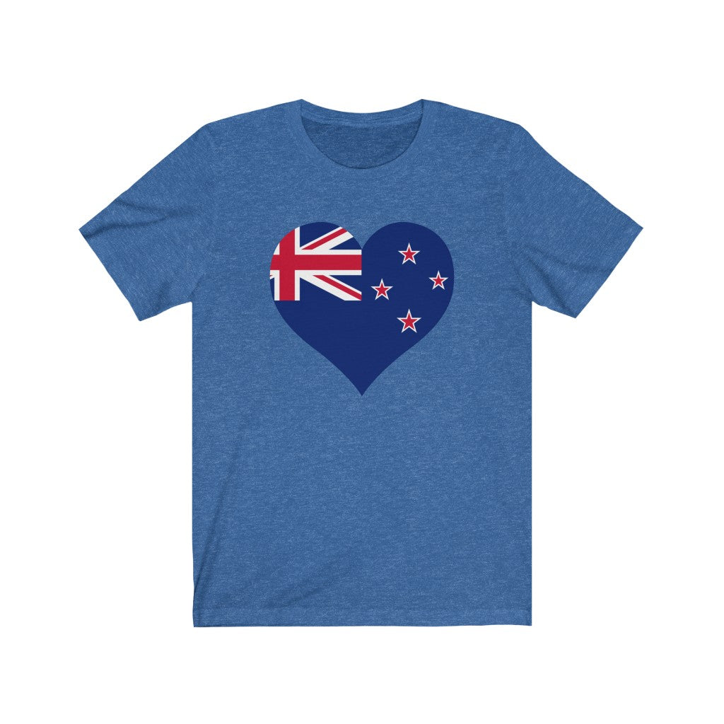 New Zealand Heart Flag Premium Tee - Unisex