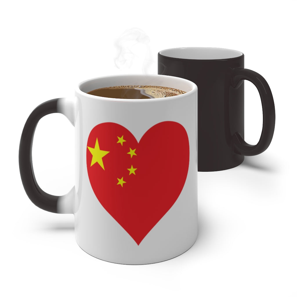 China Heart Color Changing Mug