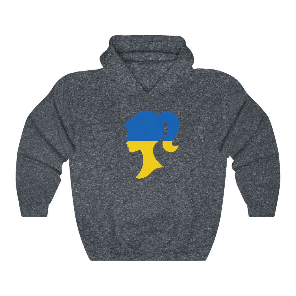 Ukraine Girl Flag Hoodie Sweatshirt - Unisex
