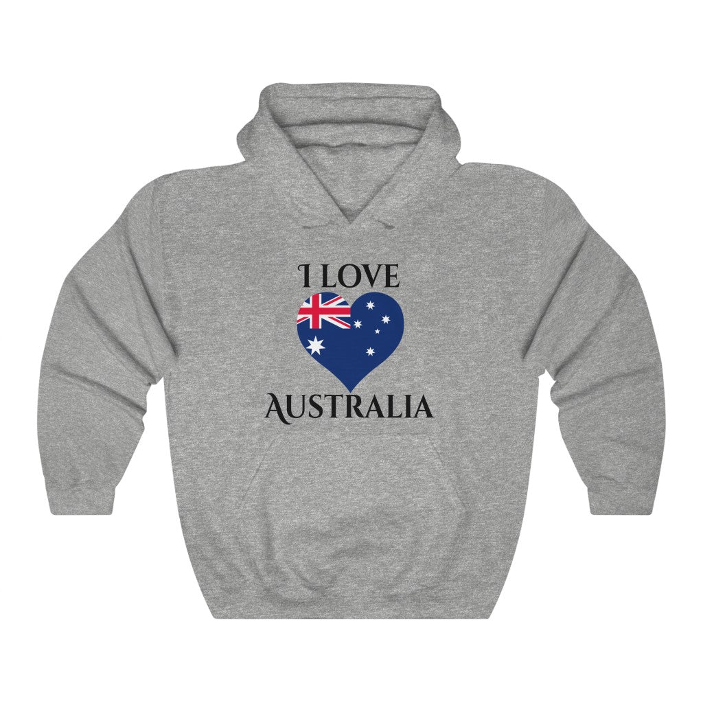 Australia Heart Hoodie Sweatshirt 1 - Unisex