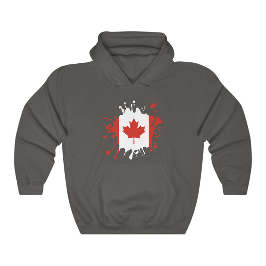 Canada Splat Flag Hoodie Sweatshirt - Unisex