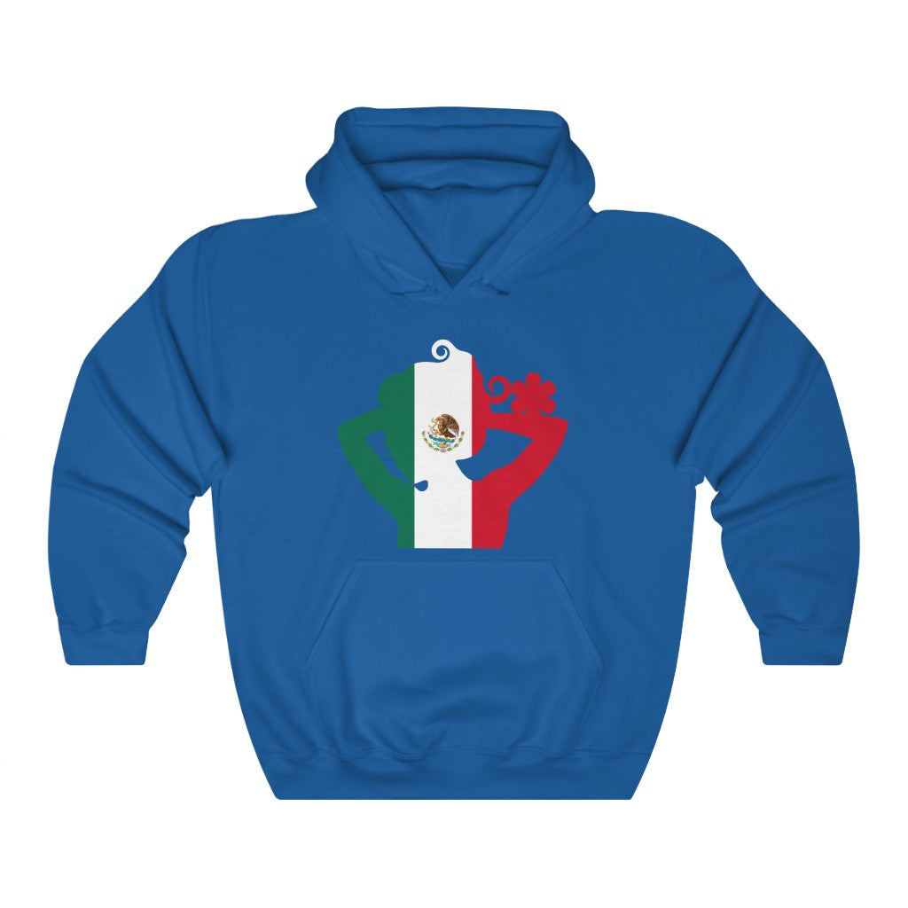 Mexico Lady Flag Hoodie Sweatshirt - Unisex