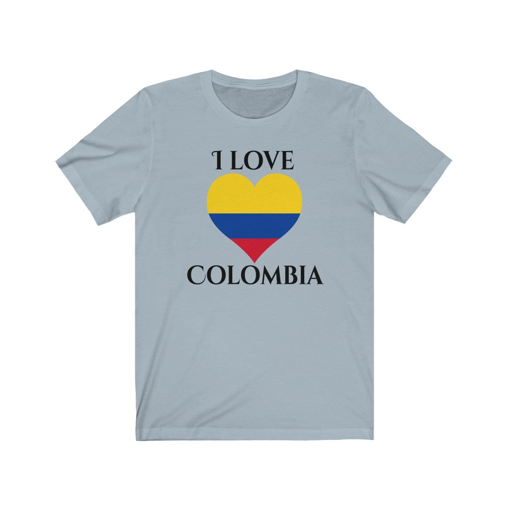Colombia Heart Flag Premium Tee 1 - Unisex