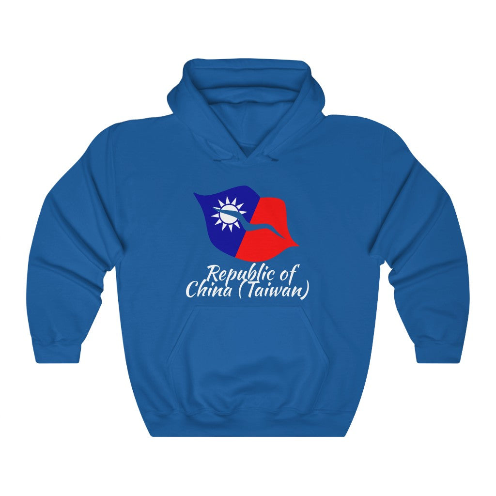 Republic of China - Taiwan Lips Flag Hoodie Sweatshirt 2 - Unisex