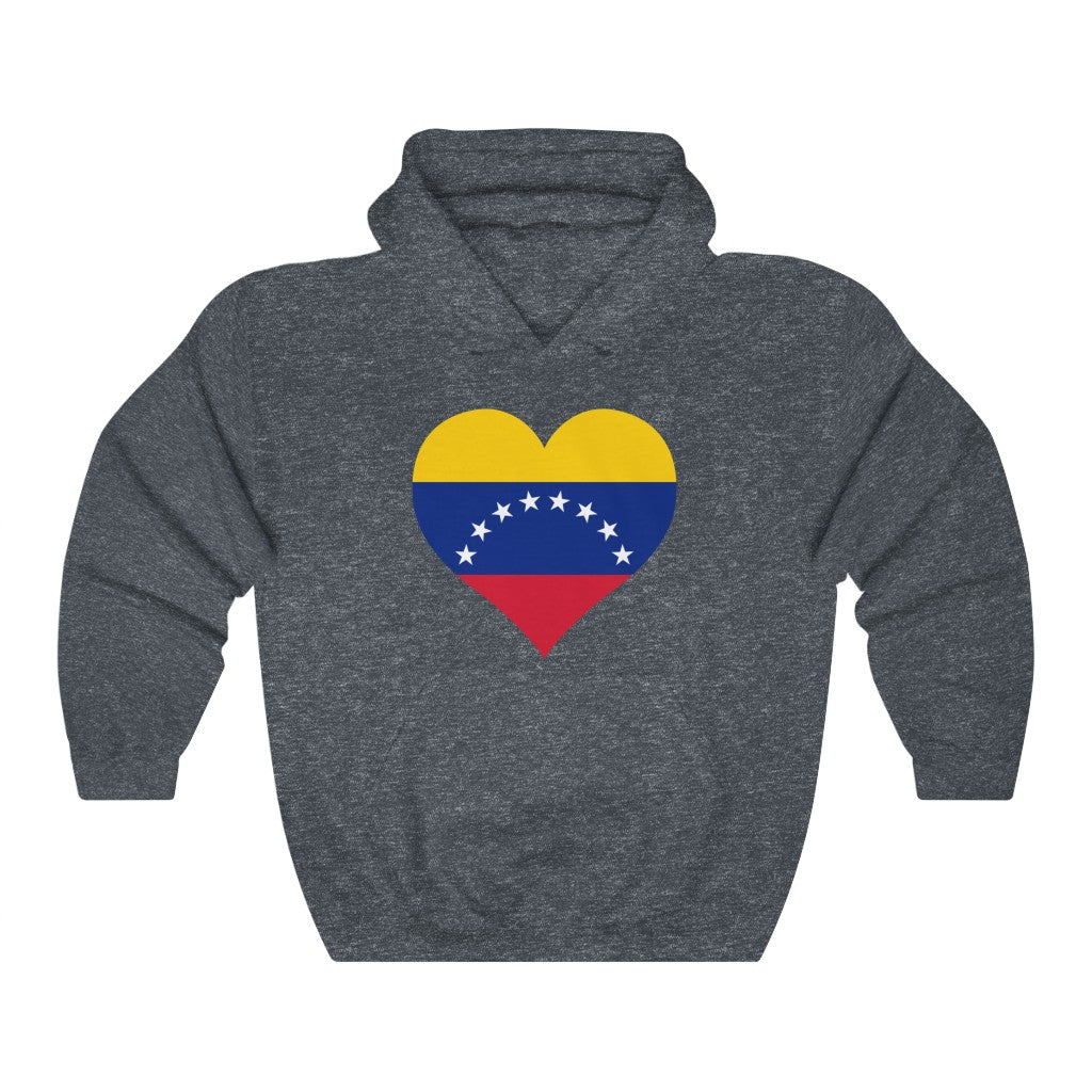 Venezuela Heart Flag Hoodie Sweatshirt - Unisex
