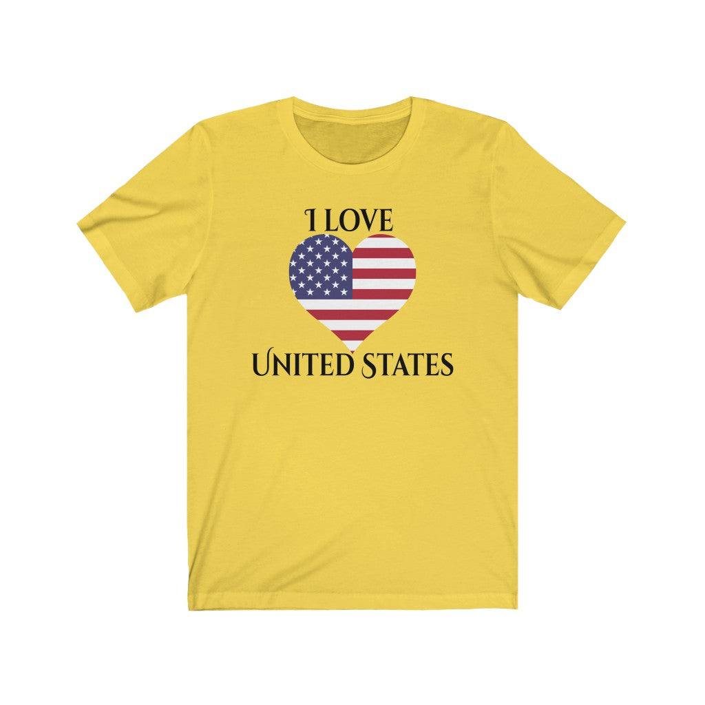 United States of America Heart Flag Premium Tee 1 - Unisex