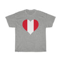 Peru Heart Flag Standard Tee - Unisex